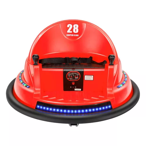 Timeless Toys Elektromos gyermek dodzsem 6V, akkumulátorral, távirányítóval, piros (HOP1001493-2)