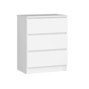   Timeless Home 3 fiókos komód fehér 60*77*40 cm (HOP1001527)