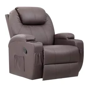 Timeless Home Masszázsfotel, barna (HOP1001729-1)