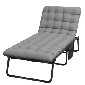   Timeless Garden Összecsukható kempingágy állítható fejtámlával, 2 színű matraccal (HOP1001733)