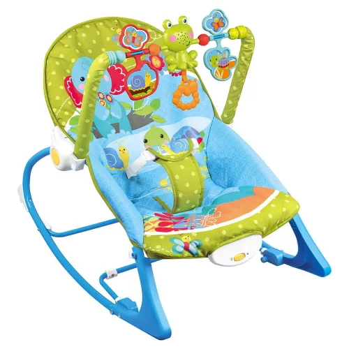 Timeless Home Rezgő, zenélő pihenőszék 18kg-ig, kék (HOP1001793)