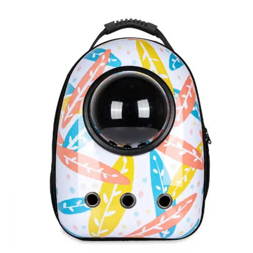 Timeless Pet Kisállathordozó hátizsák, fehér faleveles (HOP1001846-6)