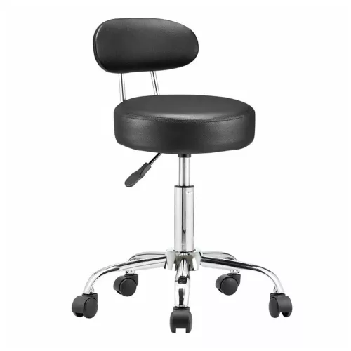 Timeless Beauty Háttámlás kozmetikai szék, fekete (HOP1001851-1)