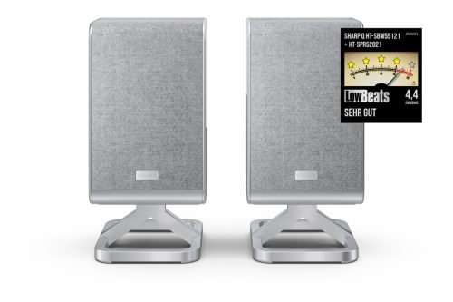 SHARP Q HT-SPR52021(SL) 2.0.2 Vezeték nélküli hátsó hangsugárzópár, ezüst