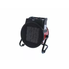   Well HTR-IND01-3000-WL Fűtőventillátor 3000W, fekete-piros