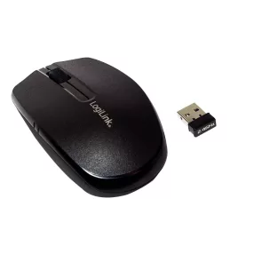   LogiLink 2.4G vezeték nélküli egér, autolink funkcióval, fekete (ID0114)