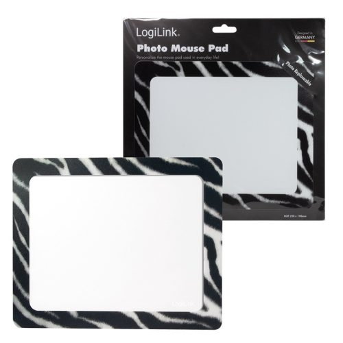 Logilink Fotós egérpad, "Zebra"