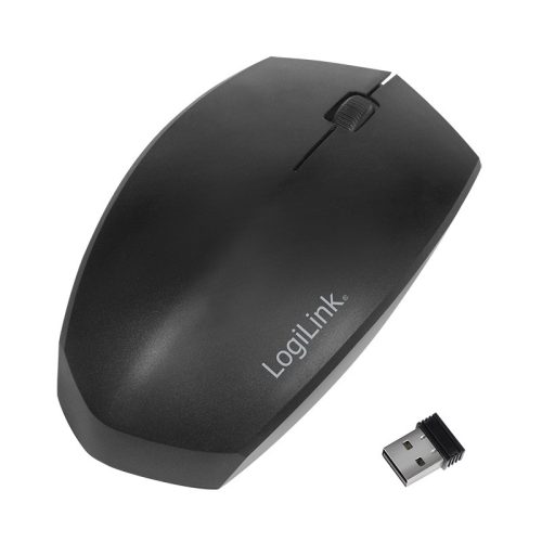 Logilink Ergonomikus egér, vezeték nélküli és Bluetooth, 2,4 GHz, 1200 dpi