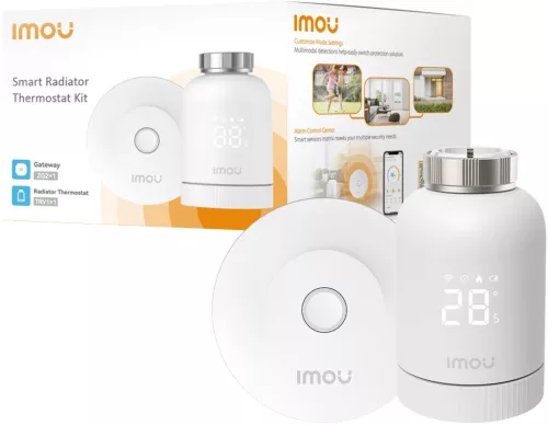 IMOU Okos Radiátor Termosztát TRV1 szett Bázis Állomással KIT-TRV1-EU-2