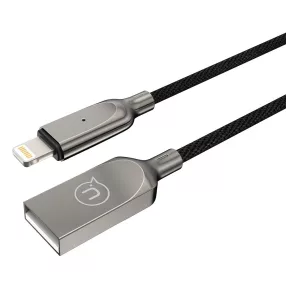   USAMS IPYSUSB0304 60 cm-es szövetborítású lightning okos kábel akkumulátor védő funkcióval 1343872