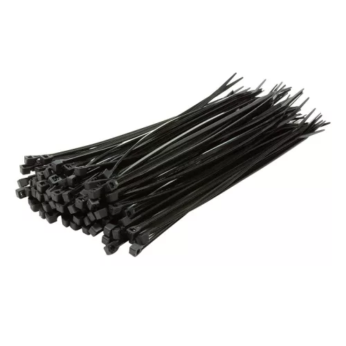 Logilink Kábelkötegelő, PA66, 100 db, fekete (KAB0001B)