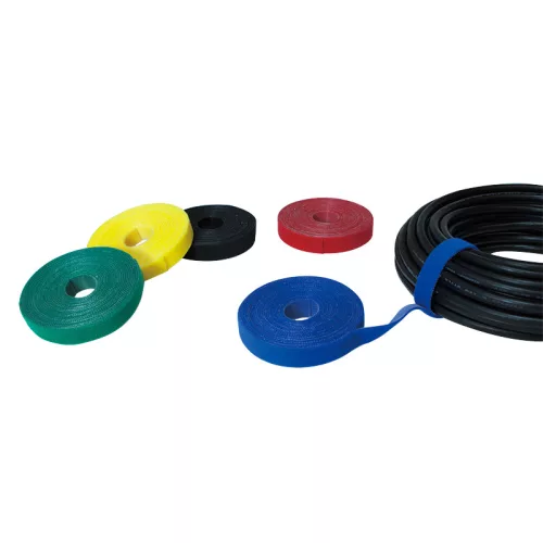 LogiLink vágható tépőzáras kábelkötegelő, 4m x 16mm - fekete (KAB0050)