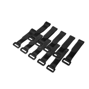   LogiLink Vezetékösszekötő szíj szett 10db 150x20mm, Fekete (KAB0056)