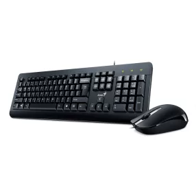   Genius KM-160 HUN vezetékes billentyűzet + egér szett, Magyar kiosztás, USB, fekete 