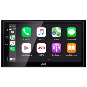   JVC KW-M560BT 6,8” érintőkijelzős autórádió vezetékes CarPlay és Android Auto, rövid házas kivitel