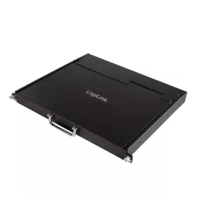   Logilink KVM-konzol 17"-es képernyővel, VGA, USB-A, PS/2, alacsony beépítési mélység, QWERTY (LC0004US)