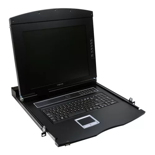 Logilink 19 "LCD KVM-konzol 17" TFT panellel és billentyűzettel (USA) (LC702US)