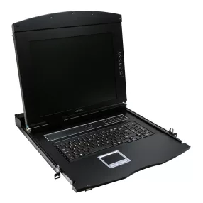   Logilink KVM-konzol 17"-es képernyővel, HDMI, Full HD, USB-A, PS/2, QWERTZ (LC703GE)