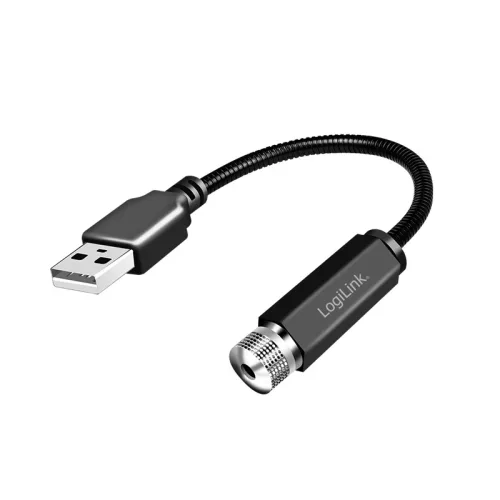 Logilink USB-A LED csillaglámpa, 6 lámpás mintázatú, rugalmas hattyúnyak (LED016)