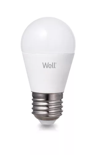 Well LEDLN-G458E27-E-WL E27 LED kisgömb 8W 880lm 4000K - 63W izzó helyett