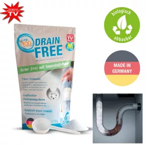   Pure100 Drain Free lefolyótisztító, 1 szett dugulásmentes csövek az oxigén erejével!, M32413