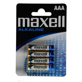 Maxell LR03x4 alkáli elem mini