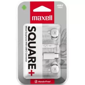 Maxell USB-C SQUARE fülhallgató fehér