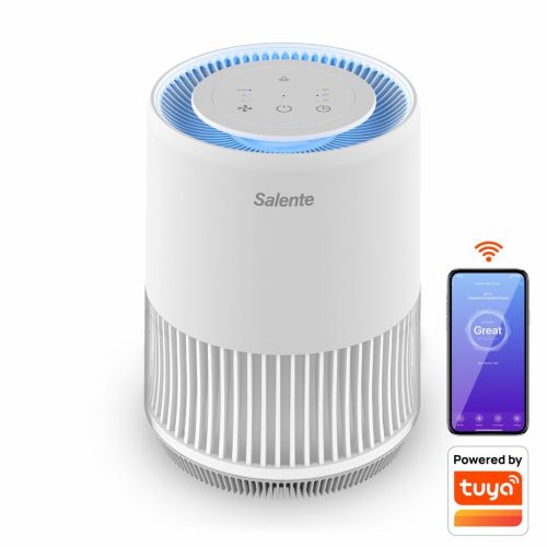 Salente MaxClean, intelligens légtisztító, WiFi Tuya SmartLife, fehér
