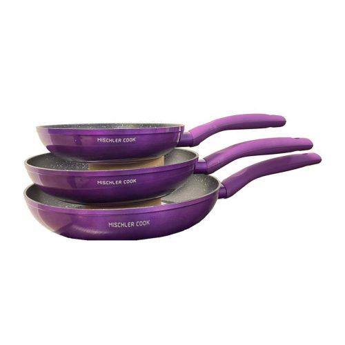 Mischler Cook serpenyő készlet 3 db lila MC-FA1003
