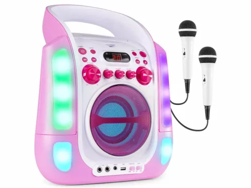 Fenton SBS30P karaoke hordozható hangfal (Bluetooth, USB, CD, 2x Mikrofon)