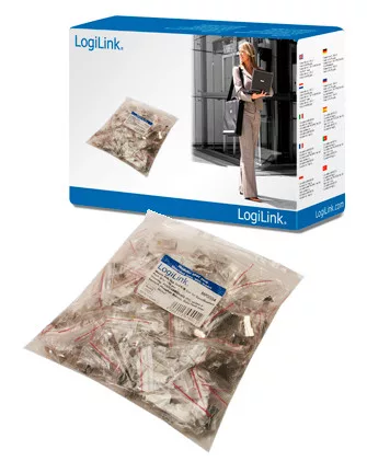 LogiLink CAT-5 Árnyékolt moduláris csatlakozó menet betéttel 100db (MP0004)