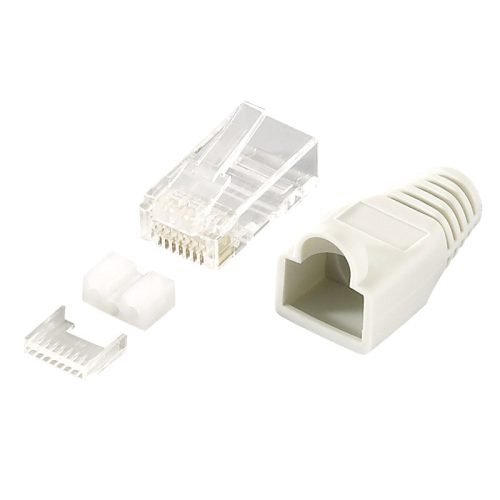 LogiLink RJ45 csatlakozódugasz, árnyékolt Cat6 szürke 100db