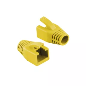   Logilink RJ45 feszültségmentesítő védőburkolat, 8 mm, sárga, 50 db (MP0035Y)