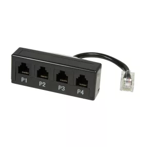   Logilink Passzív elosztó telefonokhoz, RJ45 - 4 x RJ11 (MP0036)