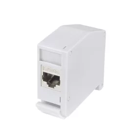   Logilink DIN-sínes adapter Cat.6A soros csatlakozóval, árnyékolt, 2x RJ45 aljzat (MP0056)