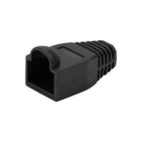   Logilink RJ45 feszültségmentesítő védőburkolat, 8 mm, fekete, 50 db (MP0064)