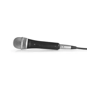   Nedis MPWD50CBK Mikrofon - Fekete-szürke, 6,35 mm - 72 dB, 5m