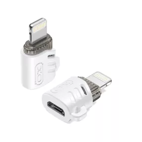   XO NB256F átalakító, Micro USB[anya] – Type-USB Lightning, fehér