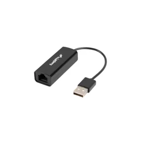   LANBERG USB >RJ45 ETHERNET ADAPTER HÁLÓZATI KÁRTYA USB 2.0 1X RJ45 100MB Kábel