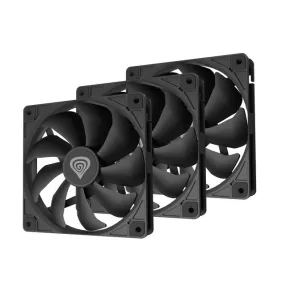 Genesis OXAL 120 fekete ventilátor 3 db-os csomag