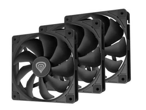 Genesis OXAL 120 fekete ventilátor 3 db-os csomag