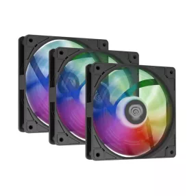 Genesis OXAL 120 ARGB fekete ventilátor 3 db-os csomag