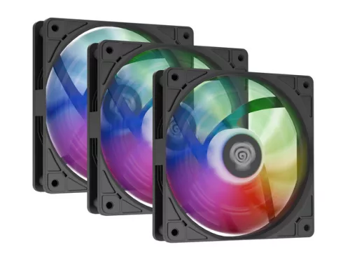 Genesis OXAL 120 ARGB fekete ventilátor 3 db-os csomag
