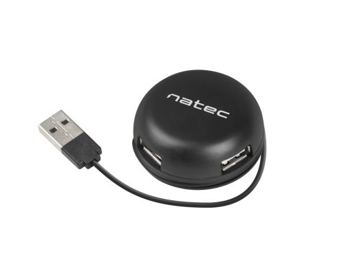 NATEC USB 2.0 HUB BUMBLEBEE 4 PORTOS FEKETE