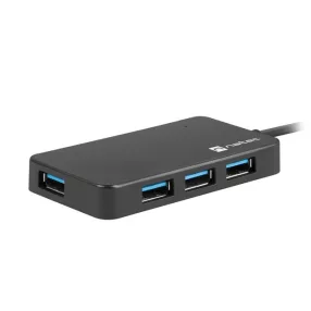 Natec Silkworm USB HUB 4 x USB 3.0 - fekete