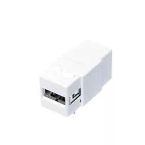   Logilink USB 2.0 keystone csatlakozó, A/F   USB-B/F, fehér (NK0017)