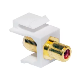   Logilink RCA keystone csatlakozó, RCA/F - RCA/F, fehér (NK0024)