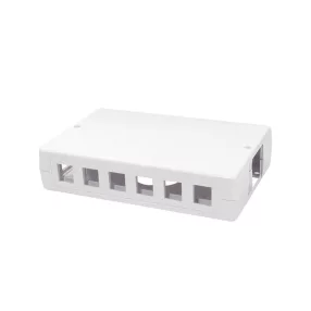   Logilink Üres doboz 6 vagy 12 keystone modulhoz, felületre szerelhető, fehér (NK4033)