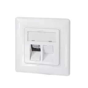   Logilink Keystone előlap 2 modulhoz, német típusú, fehér (NK4054)