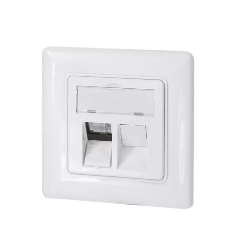 Logilink Keystone előlap 2 modulhoz, német típusú, fehér (NK4054)